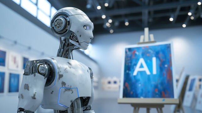 AI robot assistant, futuristic AI robot concept design