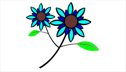 an icon depicting a flower