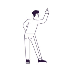 coloring vector communication poses illustration