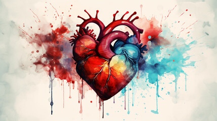 Watercolor Heart love