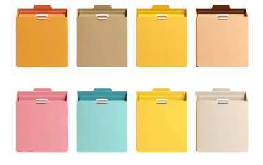 Colorful File Keeper On Transparent Background
