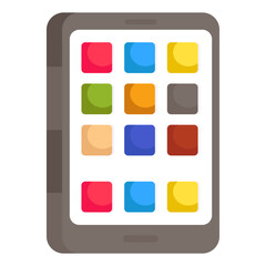 Conceptual design icon of mobile apps

