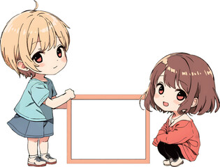 枠を持つ少女達