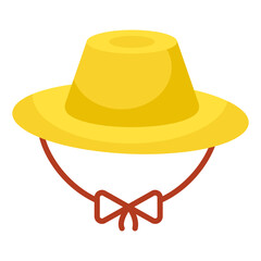 A unique design icon of hat 

