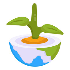 A unique design icon of global ecology 

