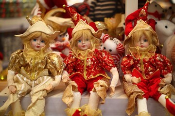 dolls in a row
