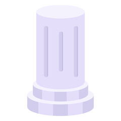 Perfect design icon of greek column

