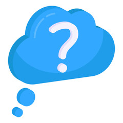 An icon design of cloud problem 

