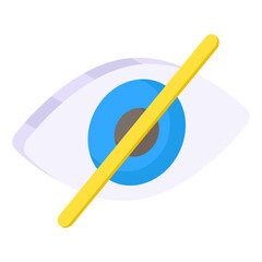 A unique design icon of blindness 

