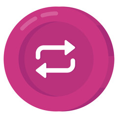 Editable design icon of data transfer

