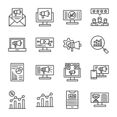 Digital Marketing icons set