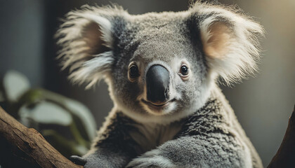 Koala. Cute animal Baby Portrait .ai generated