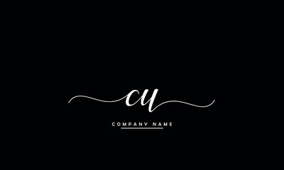 CU, UC, C, U Abstract Letters Logo Monogram