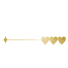  frame with sparkle gold glitter minimalist y2k aesthetic line element trendy linear with heart geometric form.twinkle simple decorative hologram pastel style border