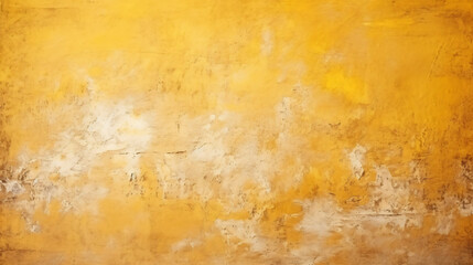 Vintage wall gold background plaster concrete yellow
