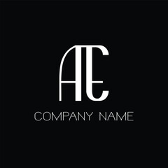 ae letter logo design vector, company logo