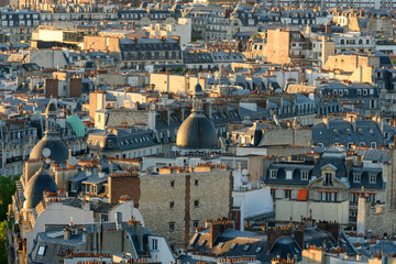 The rooftops of Paris , Europe, France, Ile de France, Paris, in summer, on a sunny day.