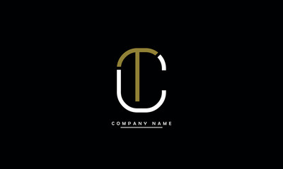 CT, TC, C, T Abstract Letters Logo Monogram