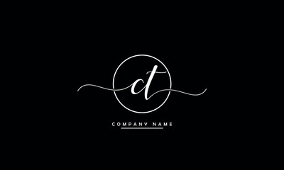 CT, TC, C, T Abstract Letters Logo Monogram