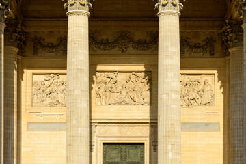 Obraz premium The Pantheon , in Europe, in France, in Ile de France, in Paris, in summer, on a sunny day.