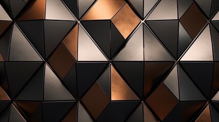 Pattern made of metal panels in the loft style