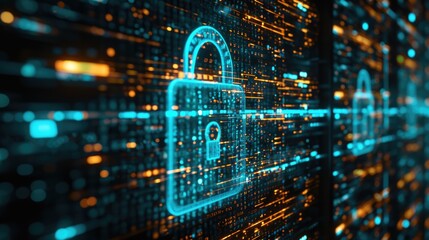 Cyber security, Data privacy, Data protection Internet and technology on virtual screen.