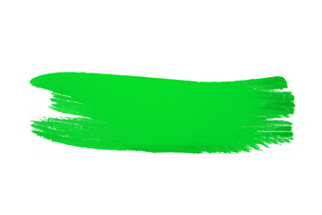 Brush stroke single color green