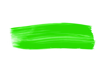Brush stroke single color green