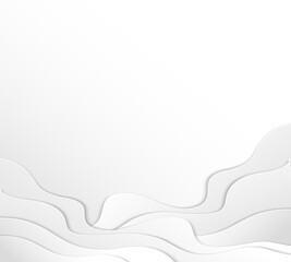 Modern paper abstract monochrome waves.
A place to copy, a banner. The template for the design.