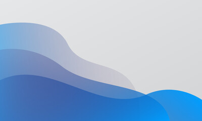 Abstract blue background with waves. Fluid shapes composition. Eps10 vector