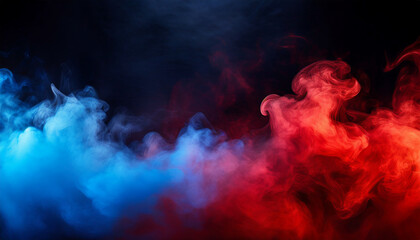 colorful smoke on black background