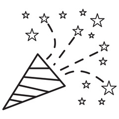 Set of action fireworks sequence. Black firecracker icons for animation.Design simple on white background. Elements display for Celebration, Carnival, Festive, Festival, New year. Vector illustration.