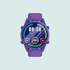 smart watch cartoon icon logo