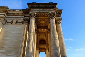 Obraz premium The Pantheon , in Europe, in France, in Ile de France, in Paris, in summer, on a sunny day.