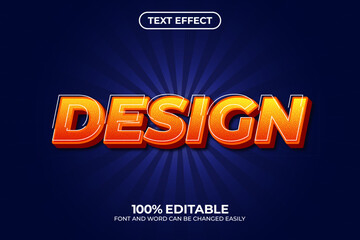DESIGN 3D Editable text effect design