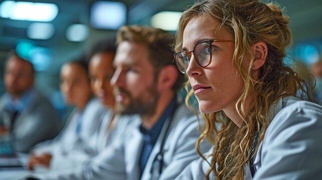 Physicians conversing about unusual findings.