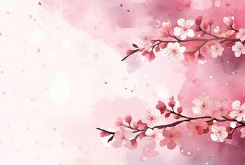 Obraz na płótnie Canvas Sakura cherry blossom background wallpaper