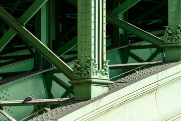 Naklejka premium The Pont Notre Dame , in Europe, in France, in Ile de France, in Paris, Along the Seine, in summer, on a sunny day.