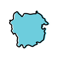 Kayes Region of Mali vector map illustration.