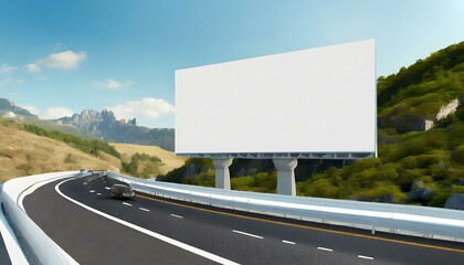 New style Billboard Blank mockup space for display your advertising or branding campaign.