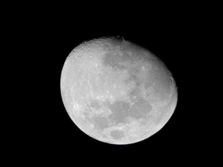 Moon Phase Waxing gibbous, 23 december 2023, Bangkok, Thailand