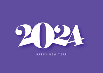 Happy New Year 2024 Vector Design