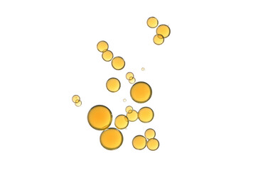 Yellow colored bubbles