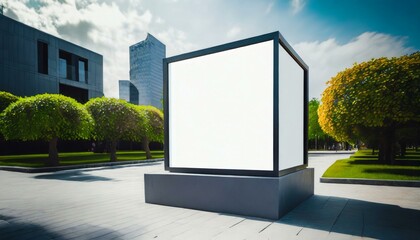  New billboard blank for outdoor advertising poster Mockup