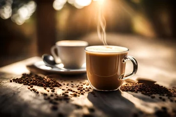 Fototapeten cup of coffee beans © Nazir