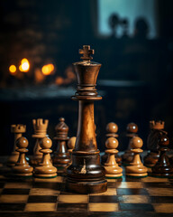 chess pieces on a chessboard