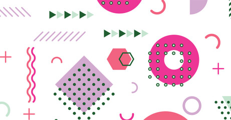 Modern abstract background with memphis elements