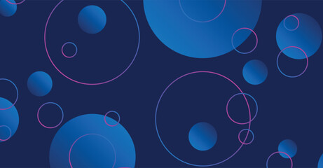 Abstract minimal gradient geometric circle background