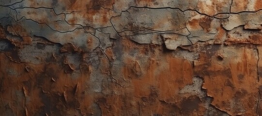Naklejka premium old wall are cracked and moss 5