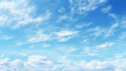 Fototapeta premium background blue sky with light white clouds, abstract view of the sky